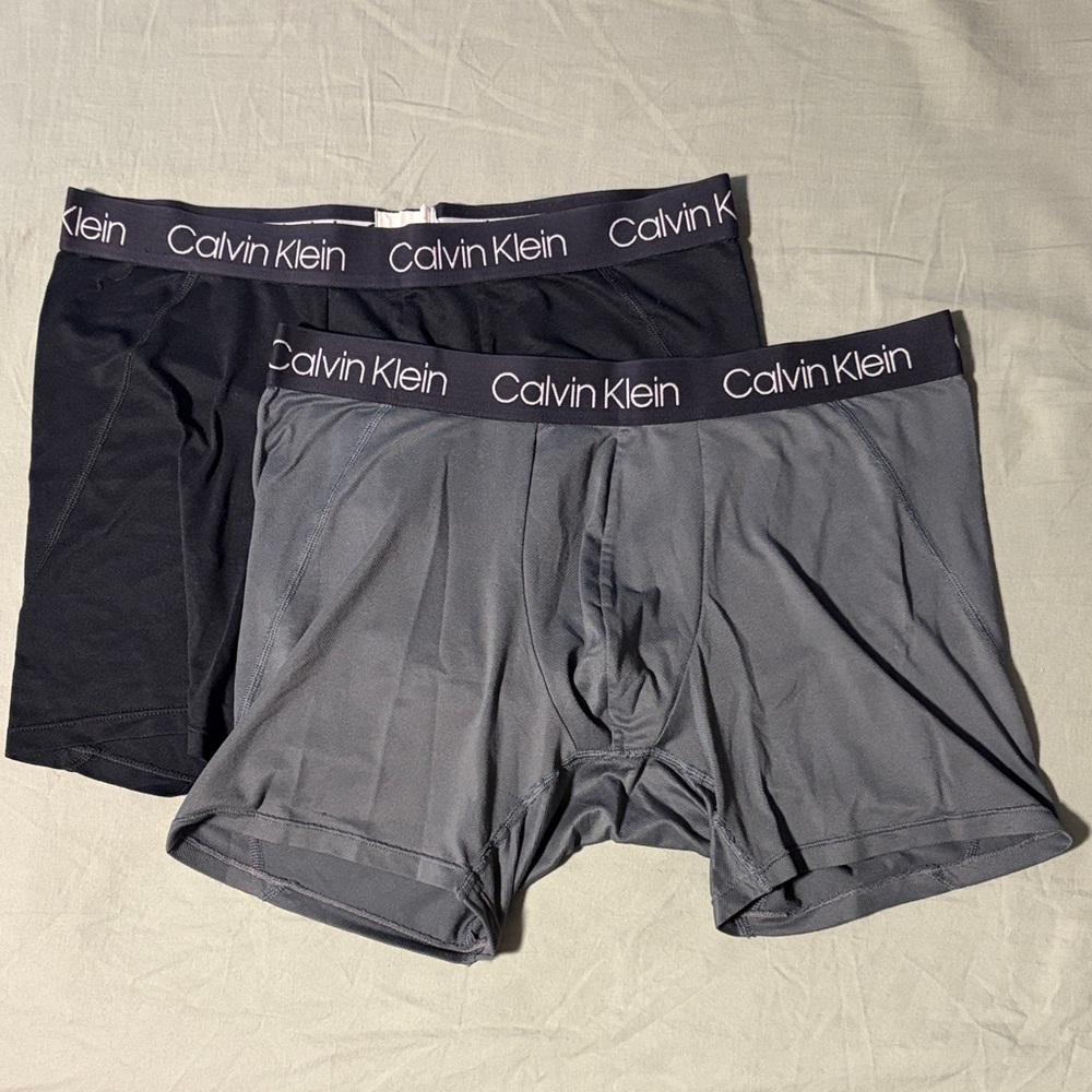 Calvin Klein Black & Gray Boxer Briefs - 2-Pack